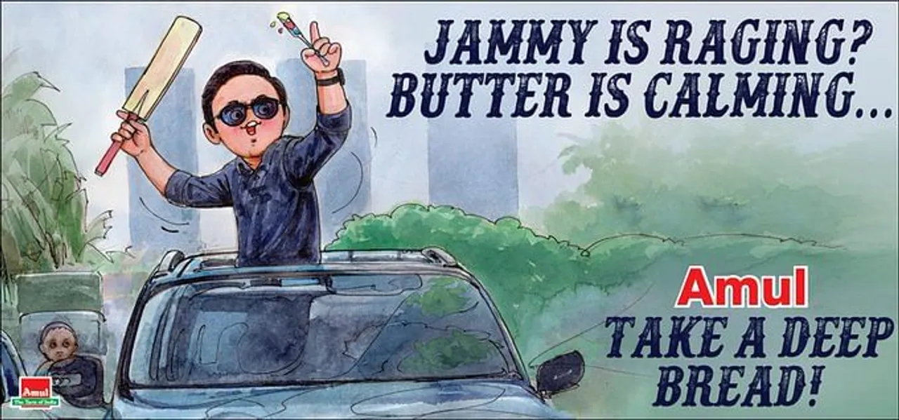 Amul references Rahul Dravid's 'angry' Cred ad in latest cartoon