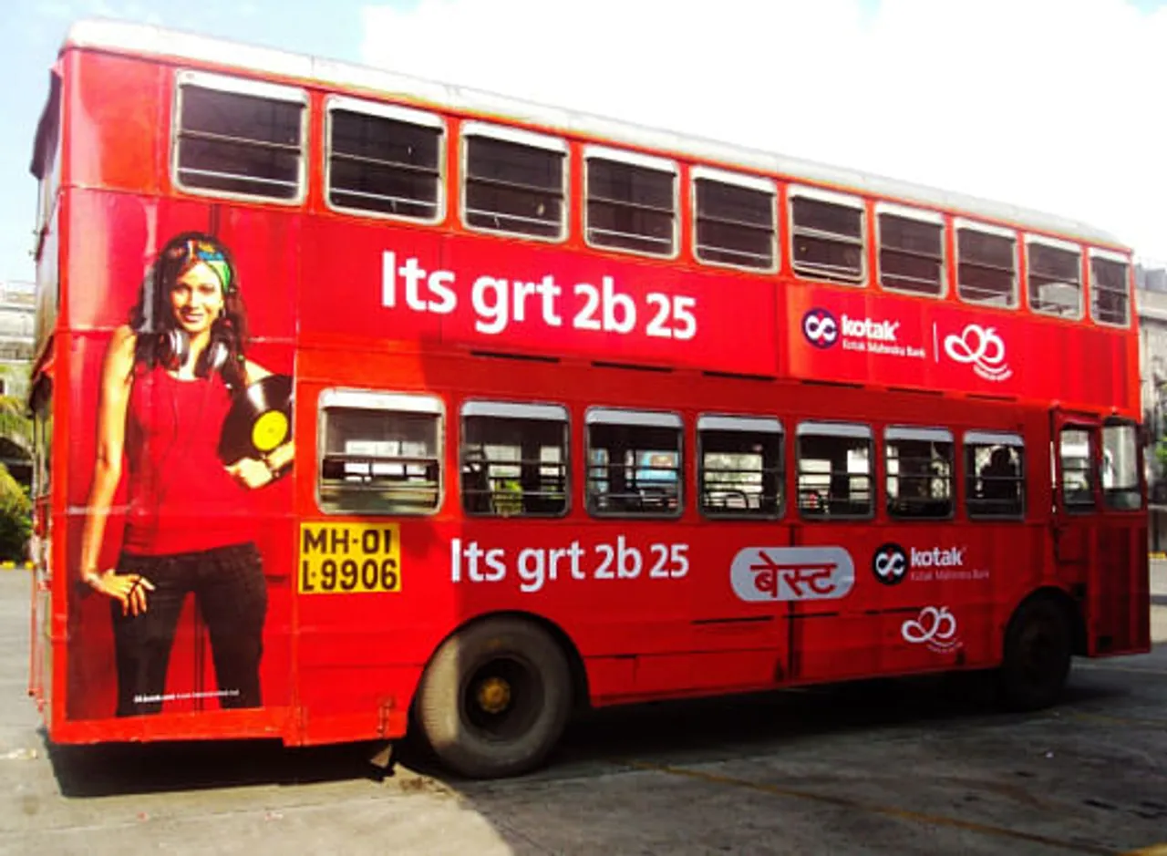Bus branding - girl