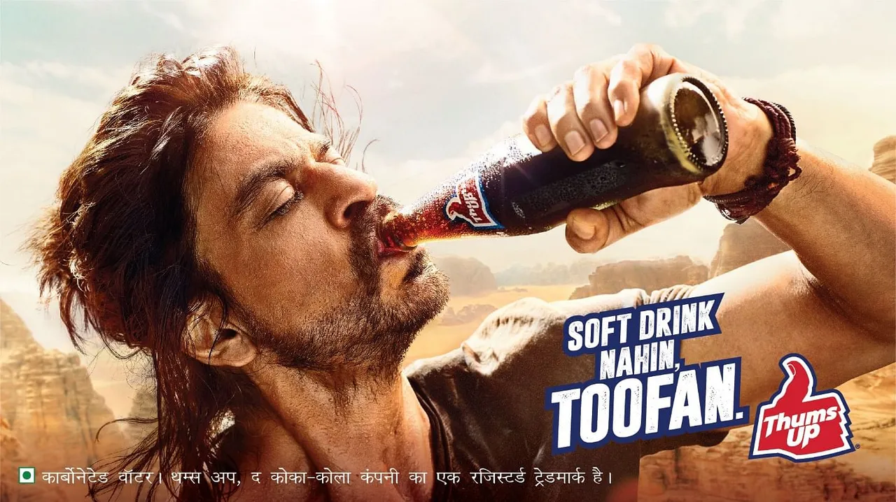 Thums Up brings in Shah Rukh Khan to position itself as more than a soft drink