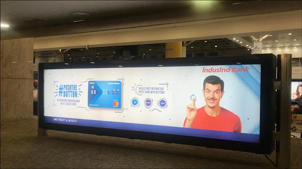 IndusInd's OOH spots are using 'buttons' to catch eyeballs