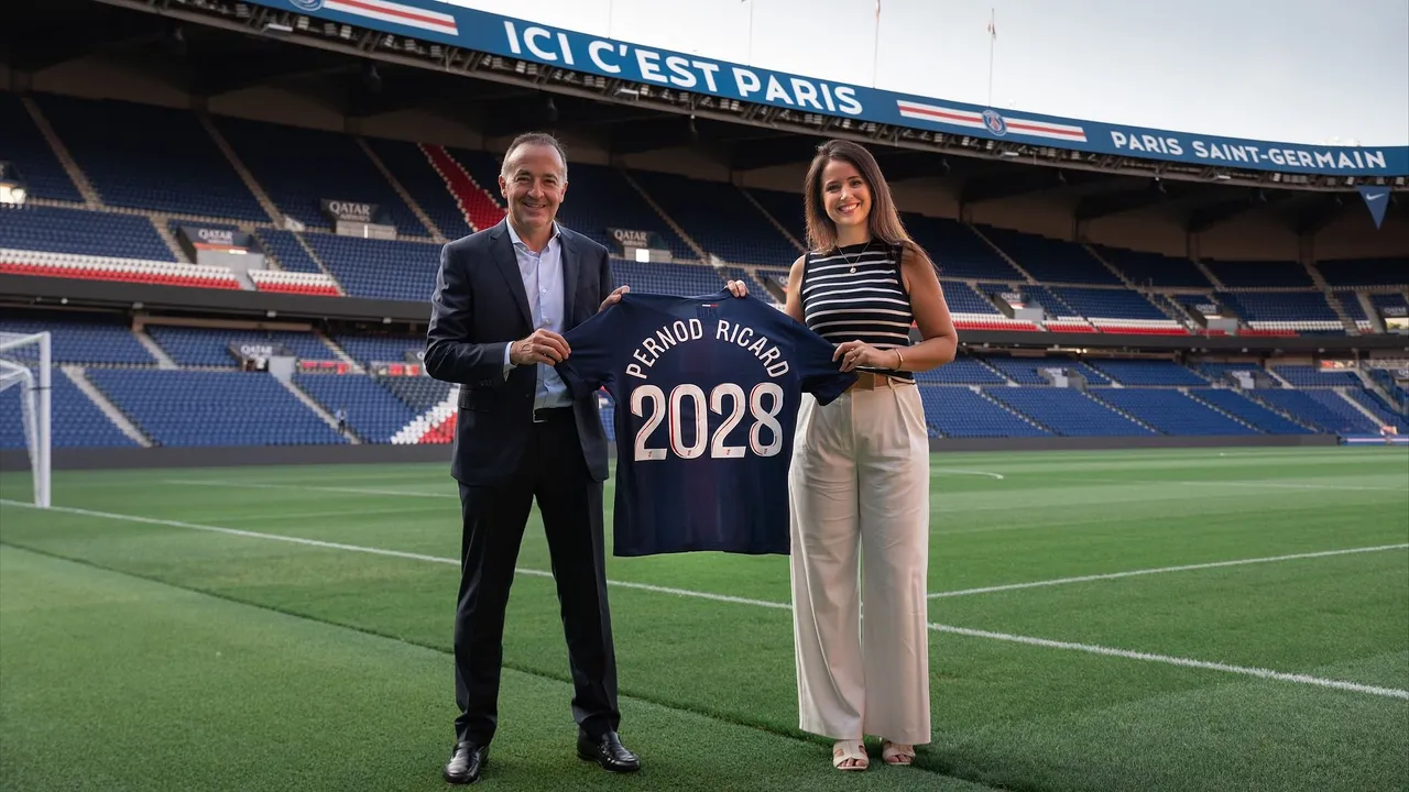 Pernod Ricard is the official partner of Paris Saint-Germain