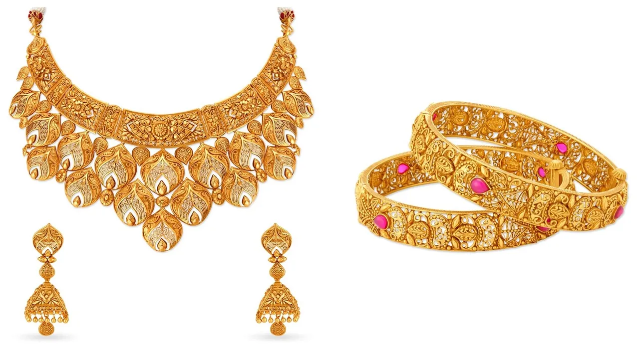 Wedding shoppers seek lightweight gold jewellery that looks good on-screen...