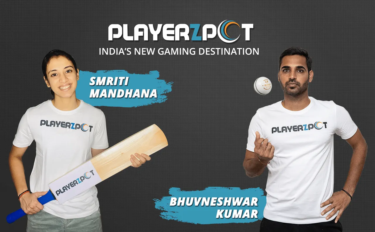 Playerzpot ropes in ace cricketers Bhuvneshwar Kumar and Smriti Mandhana as brand ambassadors