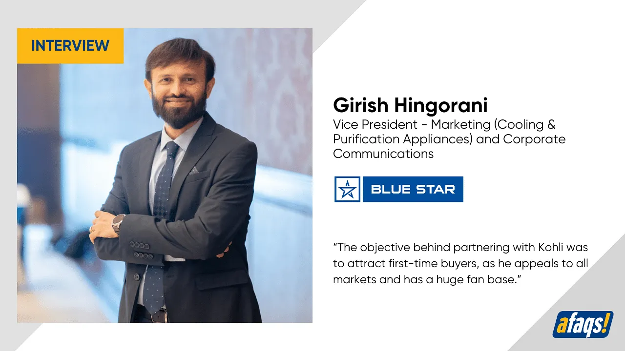 Blue Star earmarks Rs 40 crore for summer advertising; Virat Kohli to drive sales