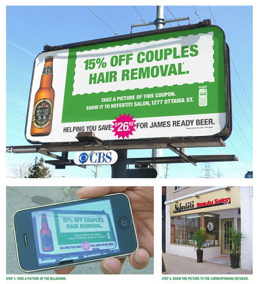 Billboard coupon