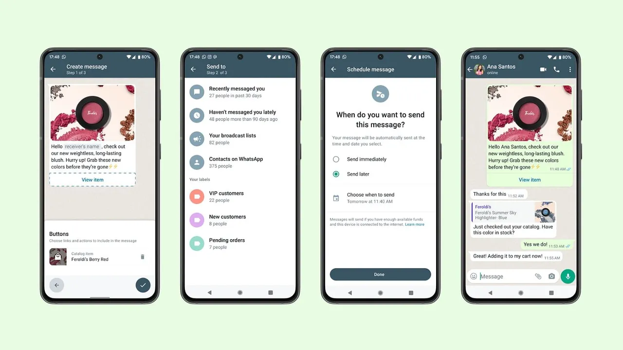 Mark Zuckerberg announces new features on WhatsApp Business App