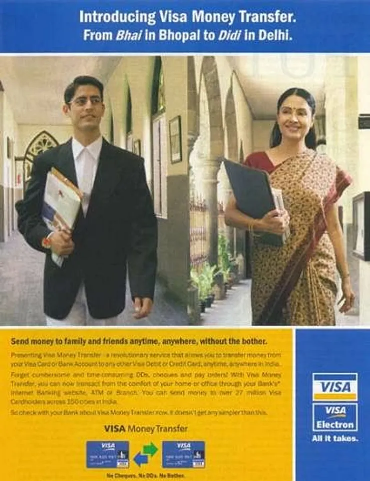 Introducing Visa Money Transfer. From <i>Bhai</i> in Bhopal to <i>Didi</i> in Delhi.