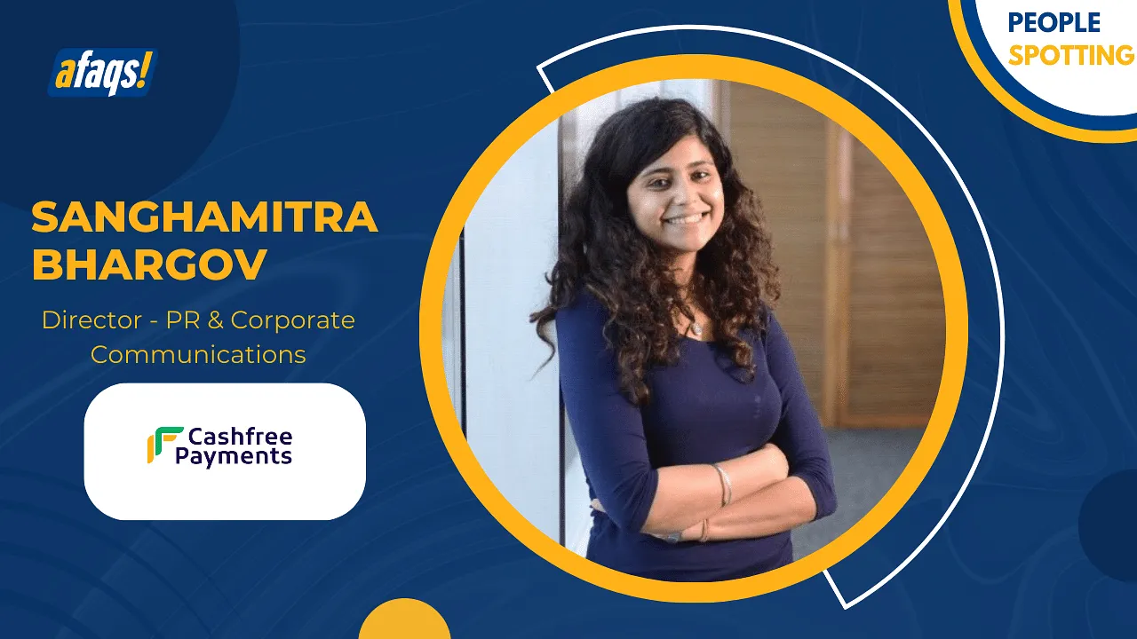 Sanghamitra Bhargov joins Cashfree Payments as Director - PR & Corporate Communications