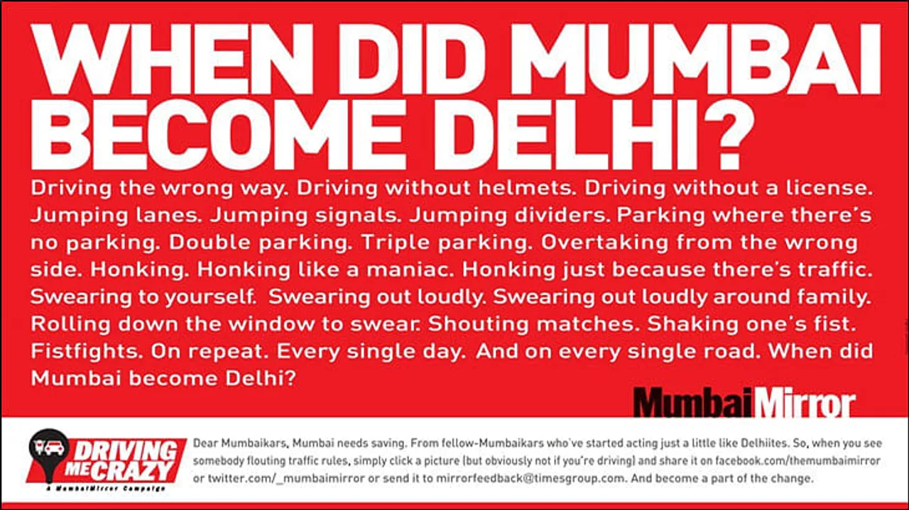 "When did Mumbai become Delhi?" asks Mumbai Mirror