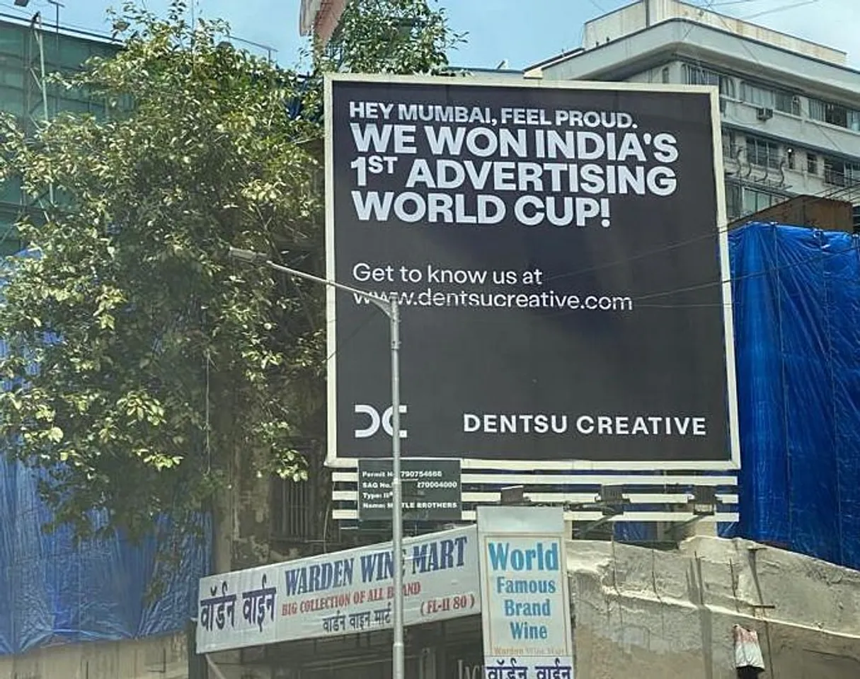 Dentsu puts up OOH ads celebrating Cannes Lions wins