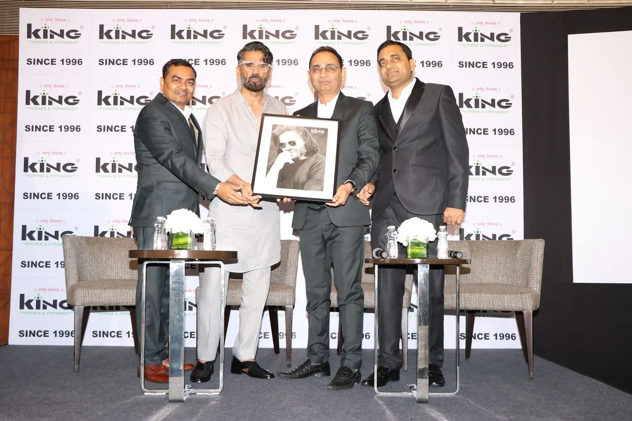 KING Pipes ropes in Suniel Shetty as its Brand  Ambassador 