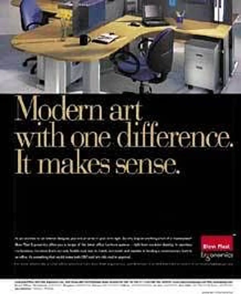 Modern art with one difference. It makes sense.