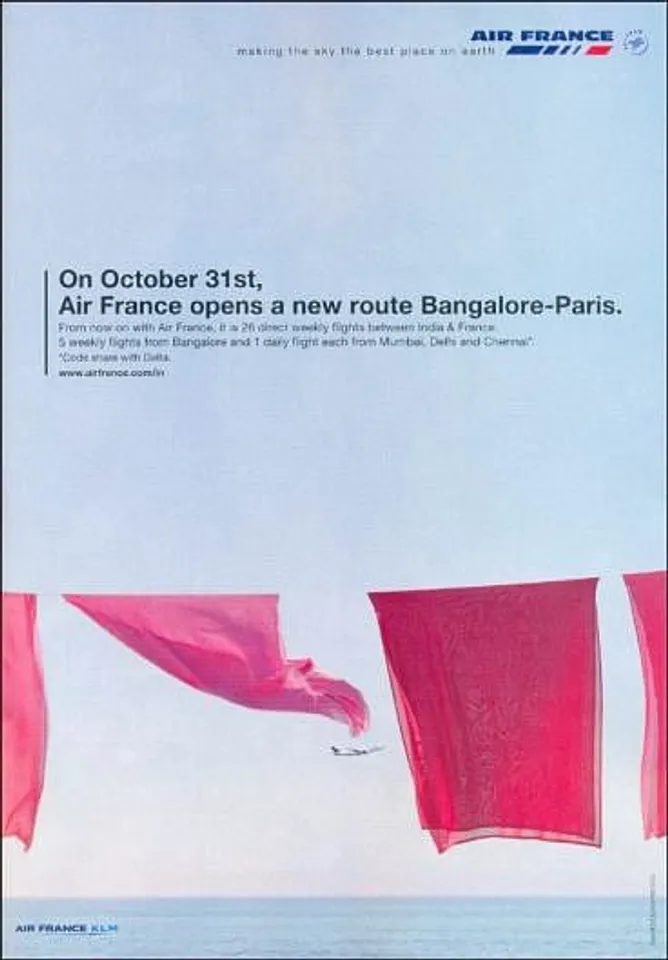 On October 31st,Air France opens a new route Bangalore- Paris.