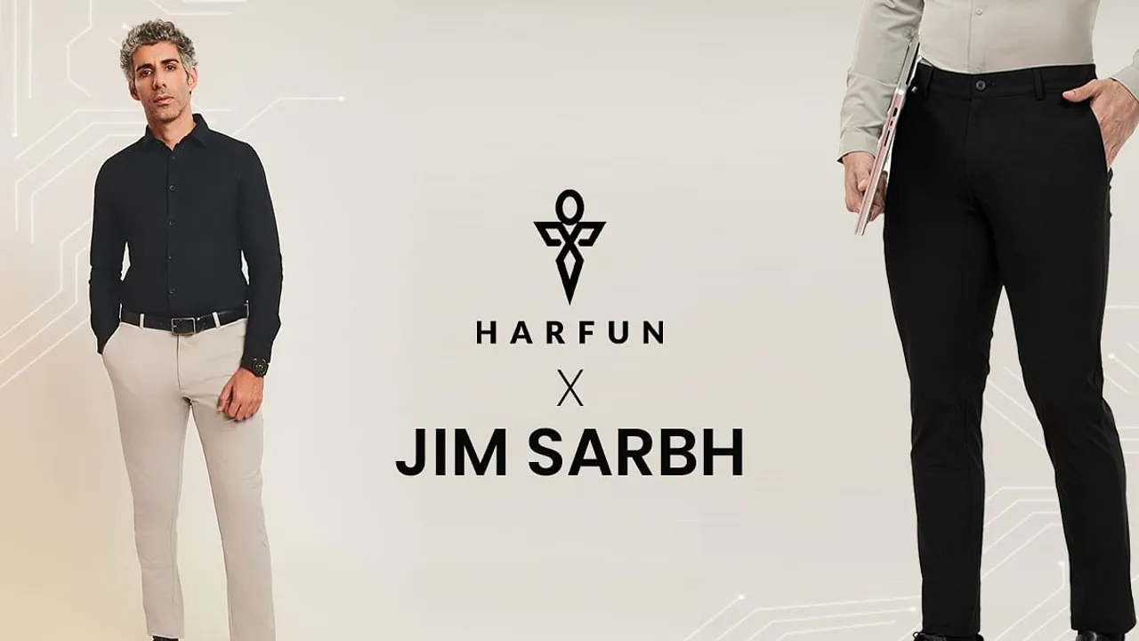 Jim Sarbh wears Harfun's 2035 futuristic pants in new spot 