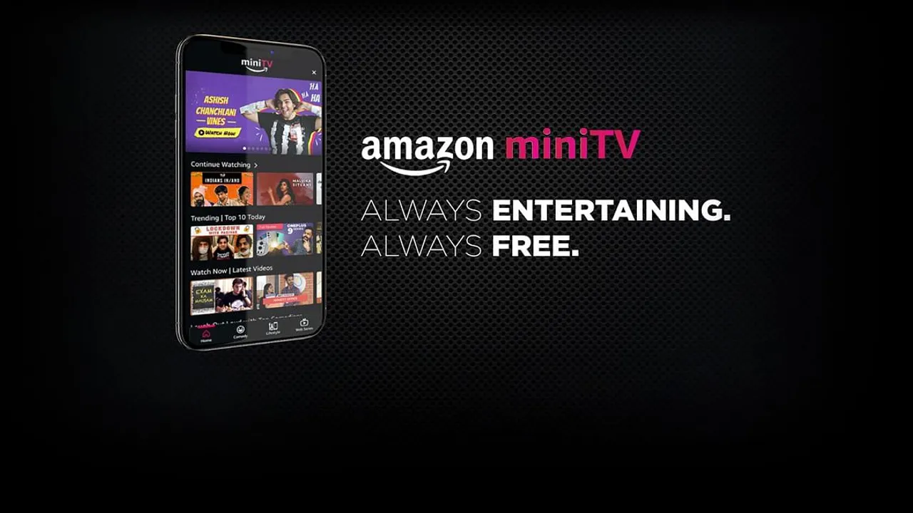 Amazon miniTV key for video ads on shopping app