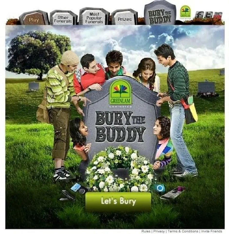 Greenlma Bury the Buddy facebook Application