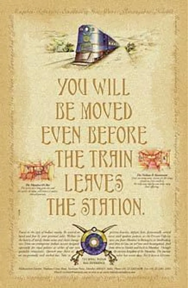 You will be moved even before the train leaves the station.