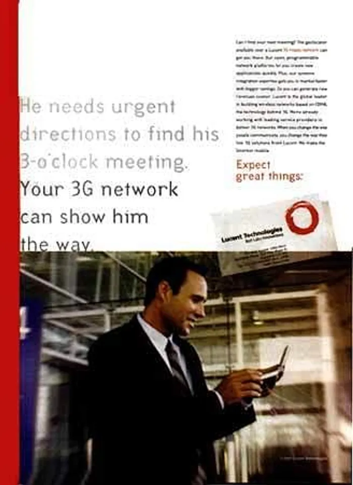 He needs urgent directions to find his 3-o'clock meeting. Your 3G network can show him the way.