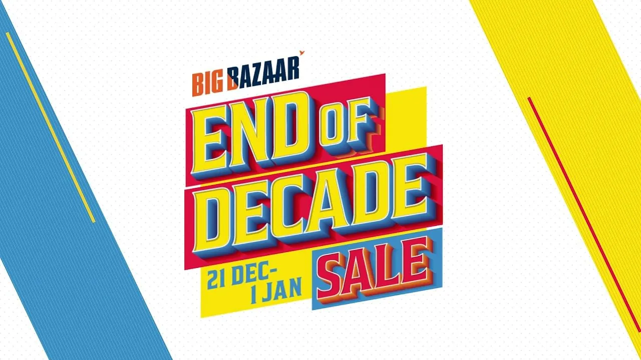 Big Bazaar presents ‘End of Decade Sale’ from 21st Dec 2019 to 1st Jan 2020