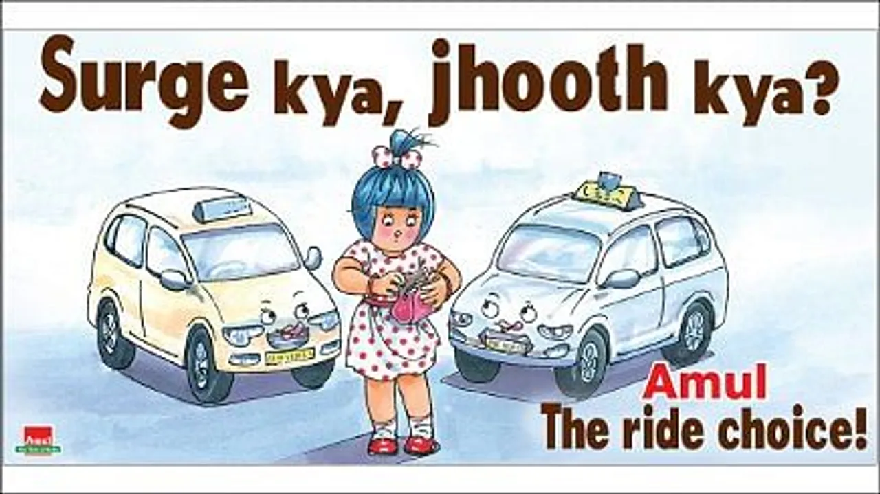 afaqs! Creative Showcase: Amul's take on Meru Versus Uber