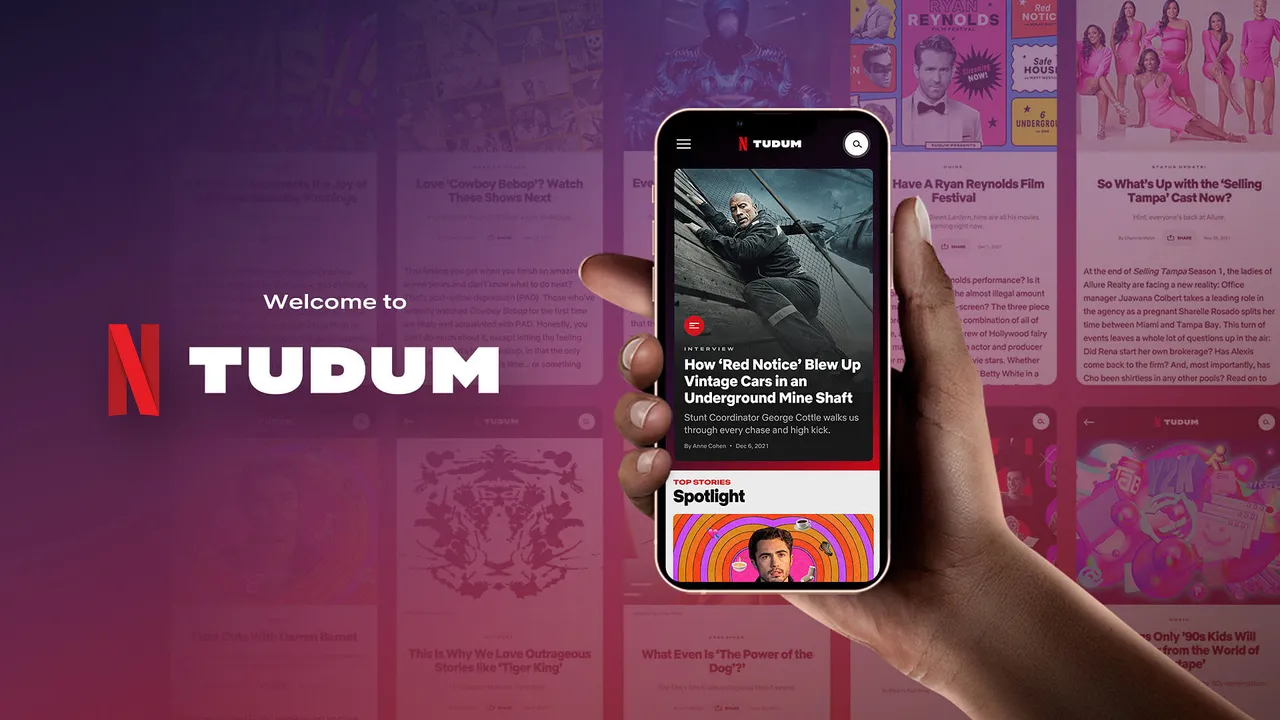 Netflix's latest 'Tudum' - a site to read about shows and movies