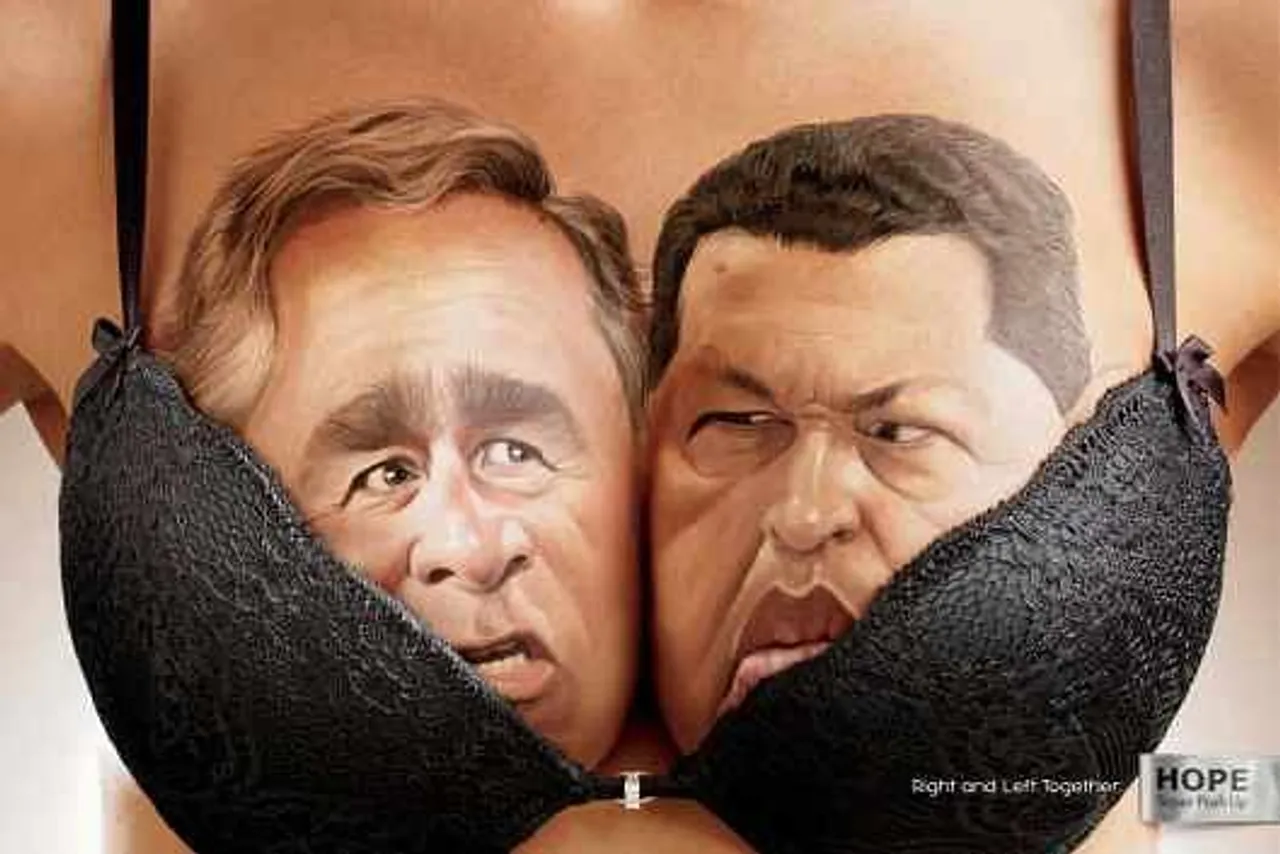 George Bush and Hugo Chavez - together