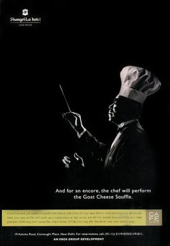 And for an encore, the chef will perform the Goat Cheese Souffle.