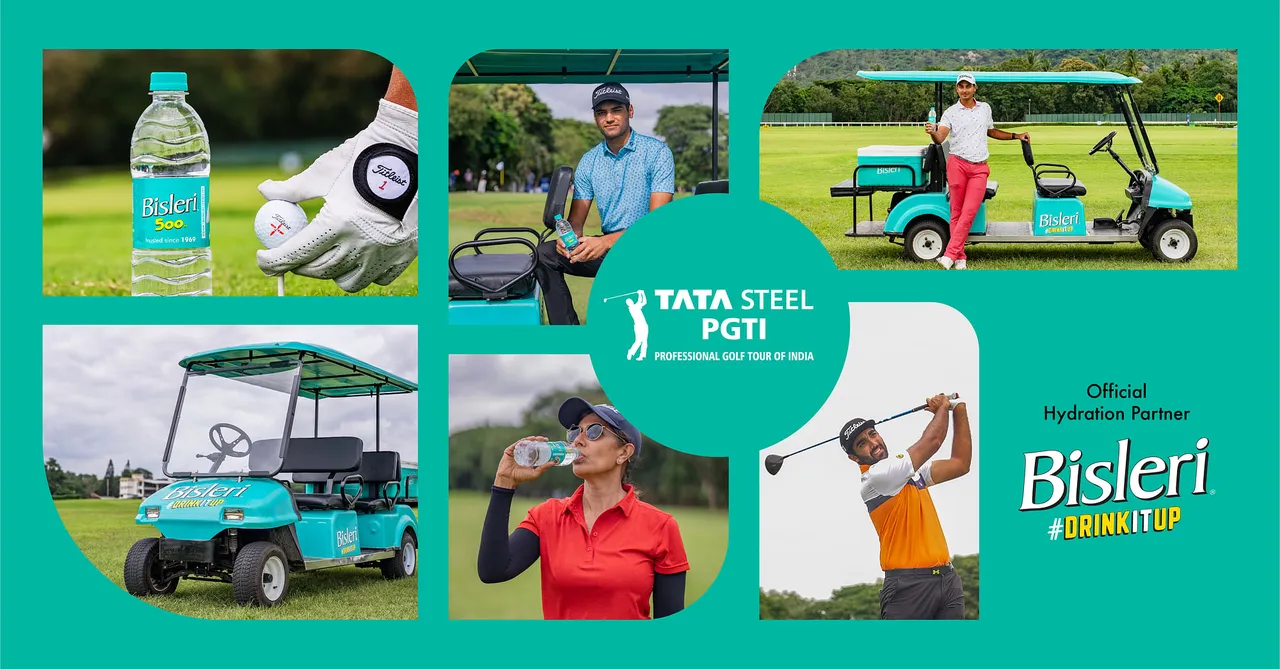 Bisleri International forges a partnership with Professional Golf Tour of India as the Official Hydration Partner