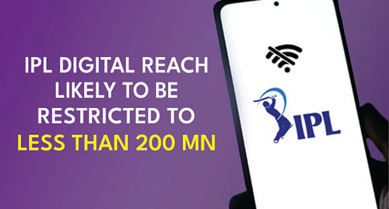 Low intent to download among females to restrict IPL Digital Reach to <200 Mn