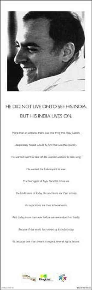 HE DID NOT LIVE ON TO SEE HIS INDIA. BUT HIS INDIA LIVES ON.