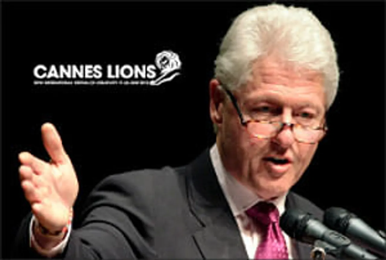 Cannes 2012: 'It's time to choose to live in a world of co-operation or constant conflict': Bill Clinton