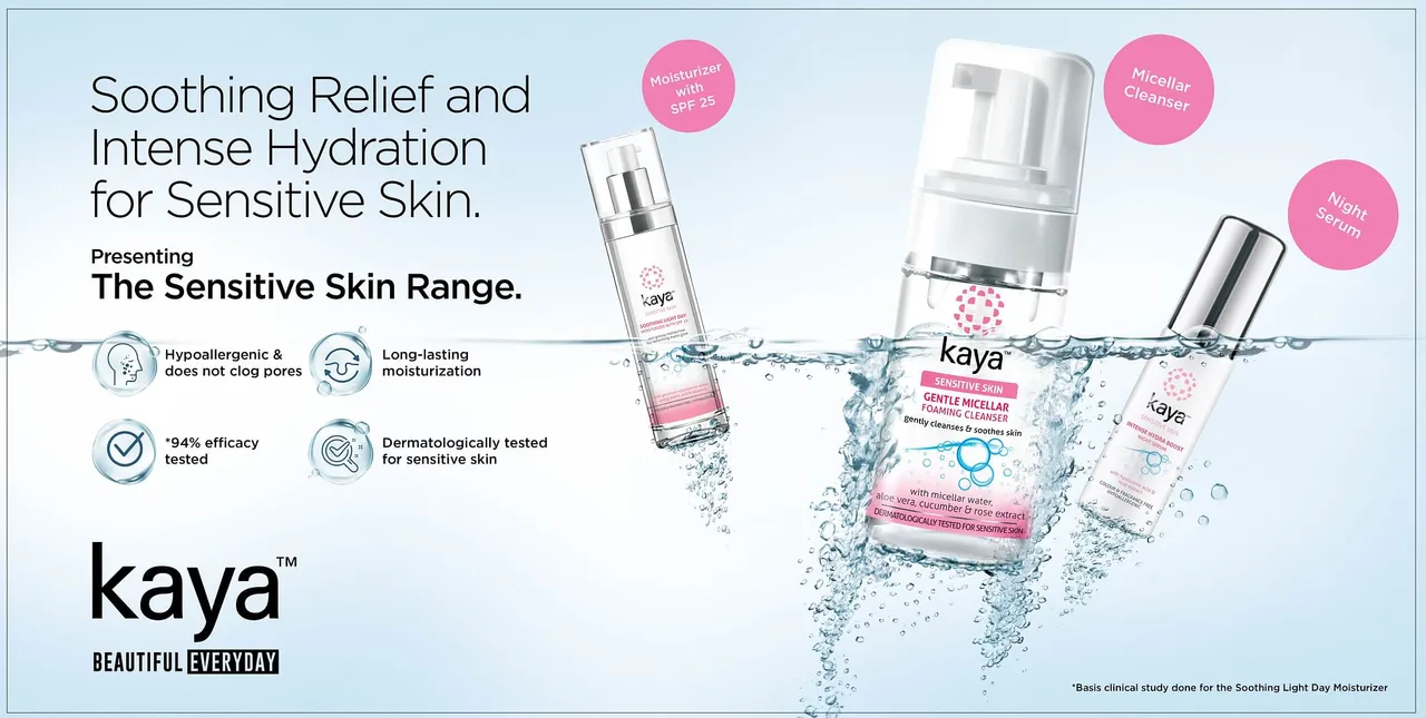 Kaya launches its new sensitive skincare range virtually amidst the lockdown