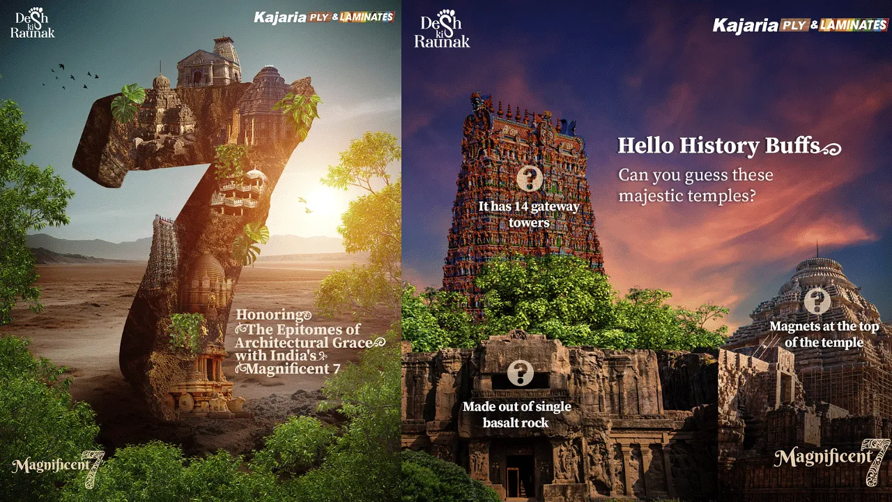 Kajaria Ply & Laminates unveils 'Magnificent 7' campaign showcasing India's iconic temples