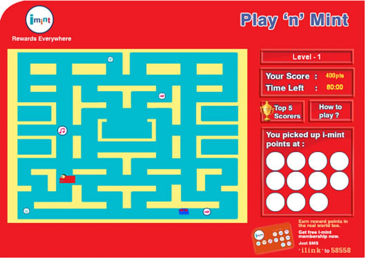 Play'n'Mint (http://imintpoints.co.in/imint_game/)