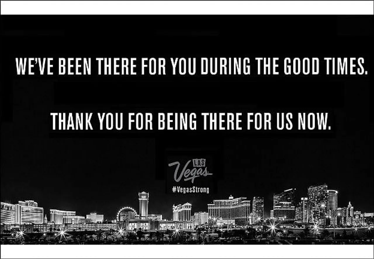 Las Vegas' thank you note