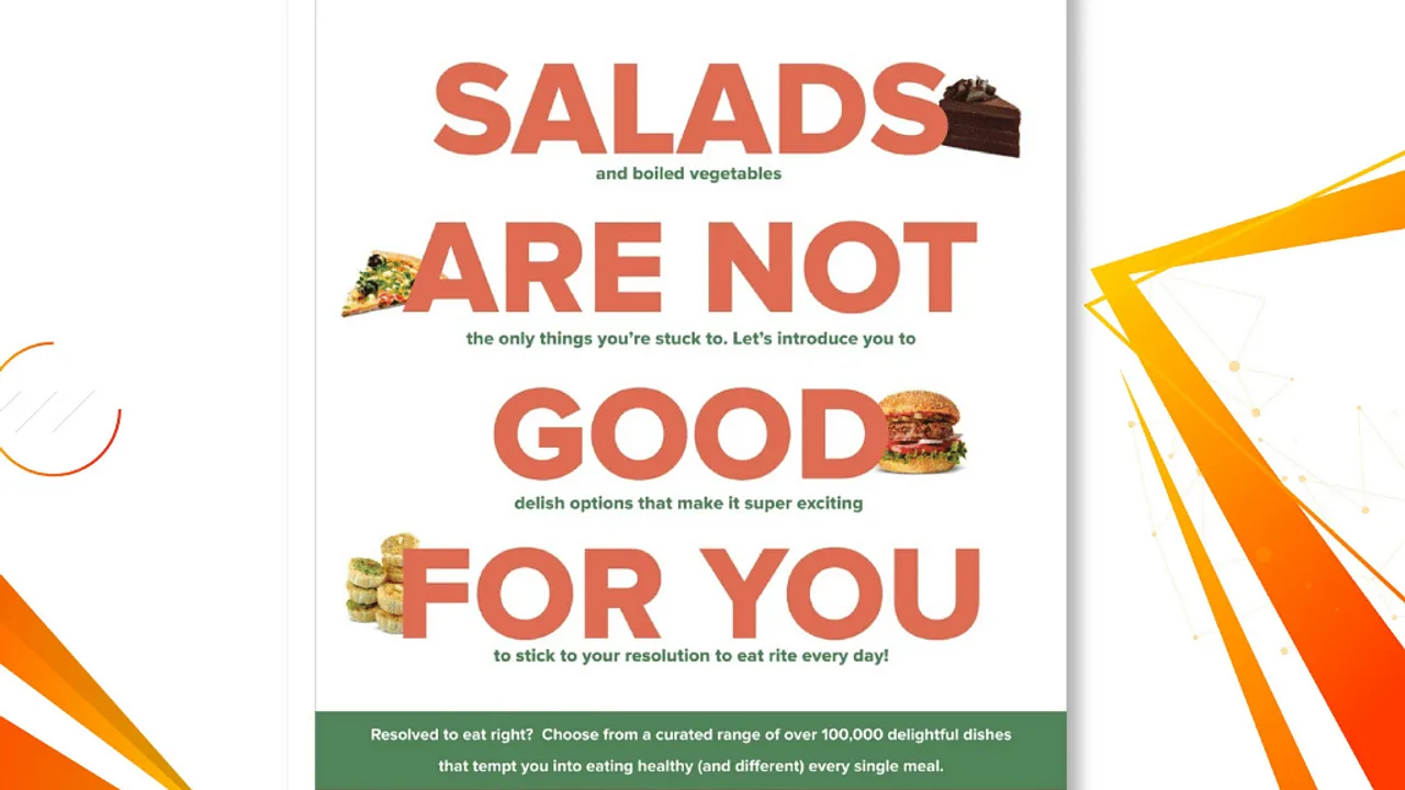 Swiggy delivers a cheeky print ad for its ‘Health Hub’ offering 