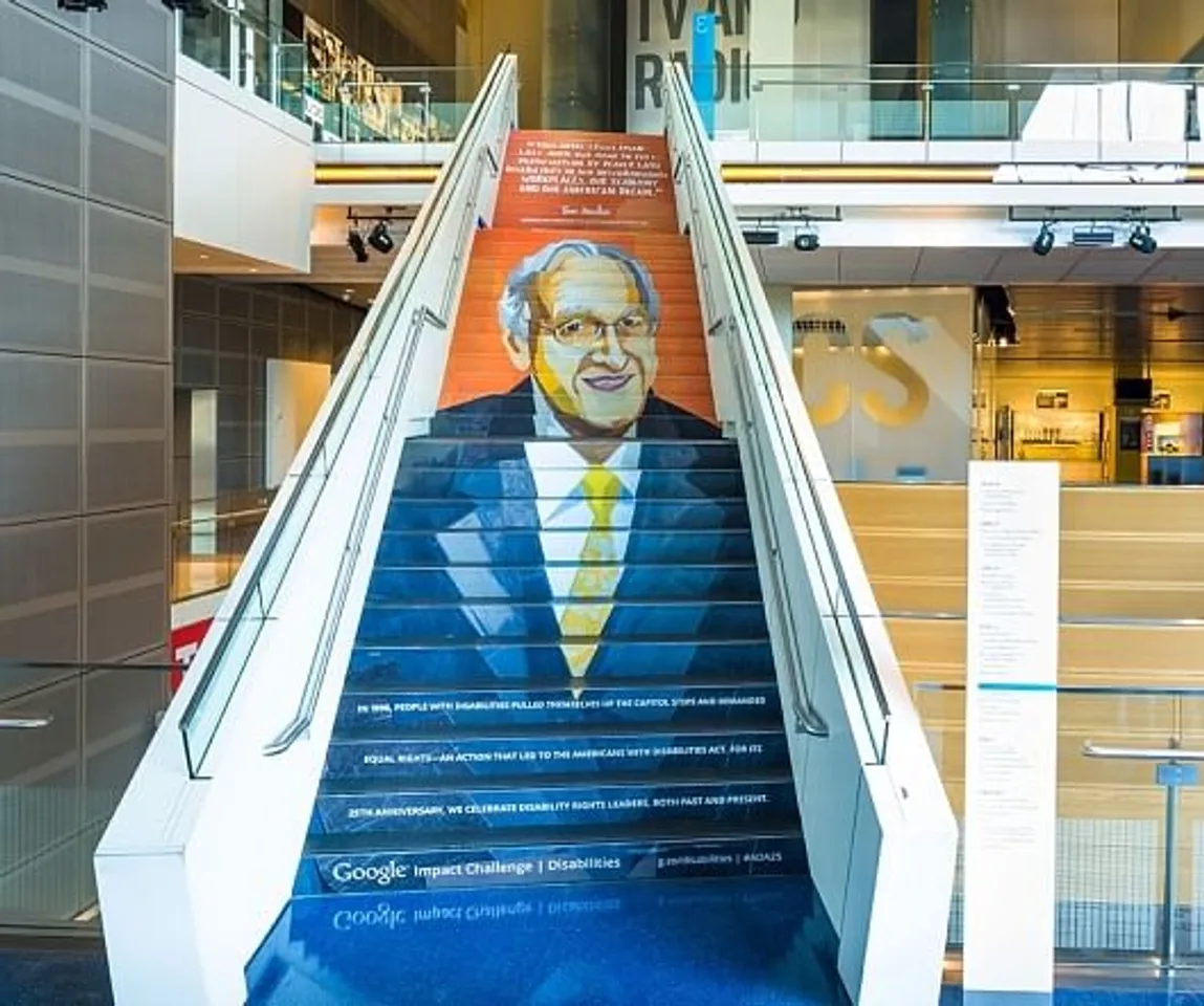 Tom Harkin at the Newseum