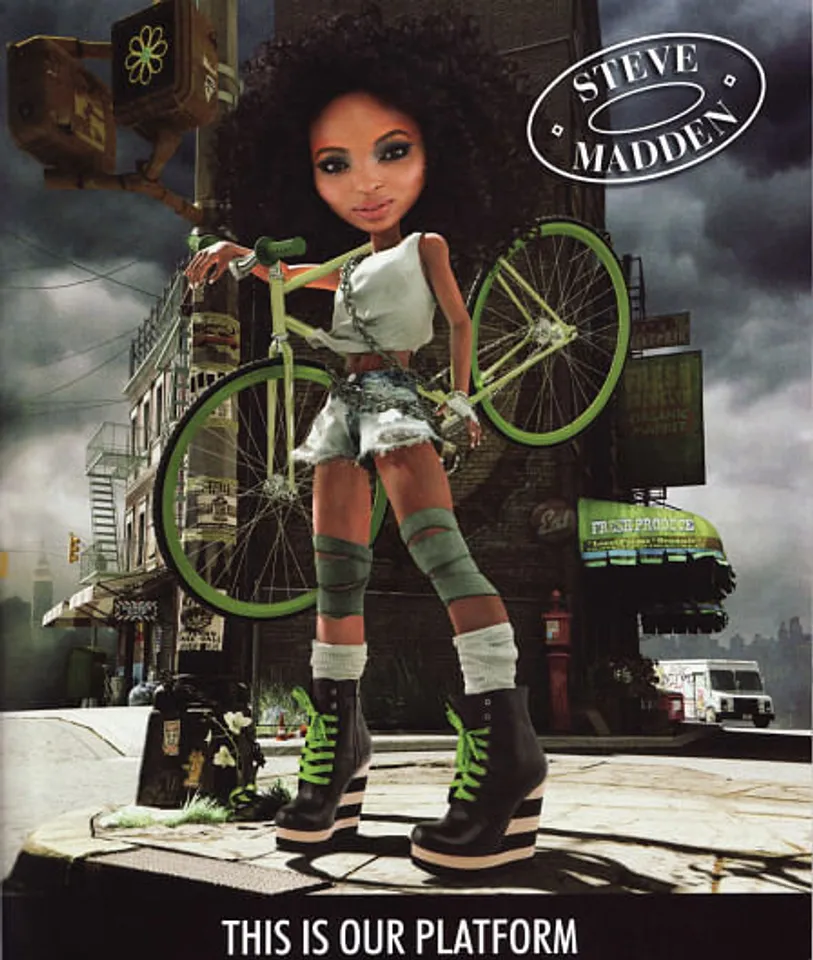 Girl with Bicycle