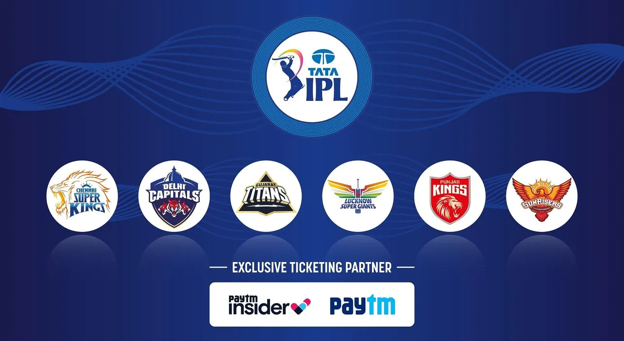 Paytm and Paytm Insider are official ticketing partners for Tata IPL 2023 