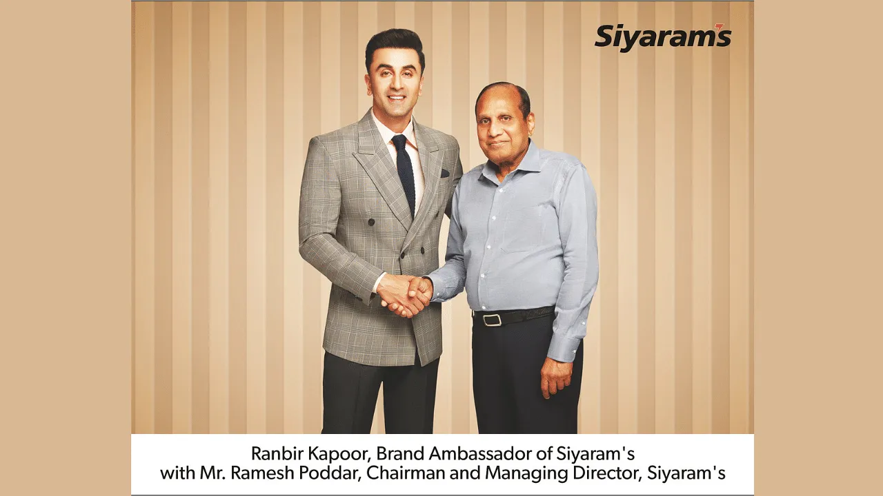 Ranbir Kapoor suits up as the new face of Siyaram's