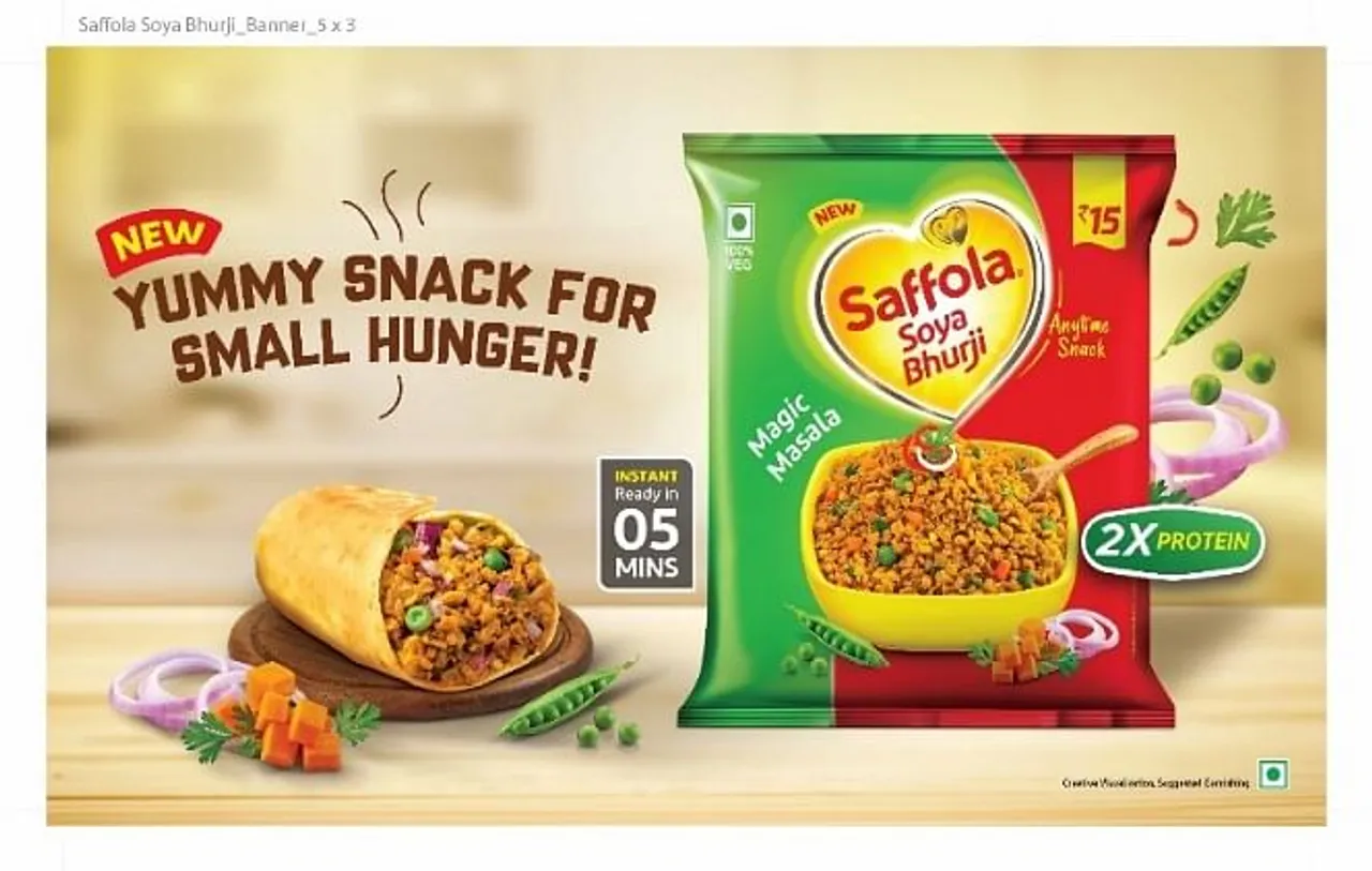 Marico launches first-of-its-kind yummy soya snack for small hunger - Saffola Soya Bhurji