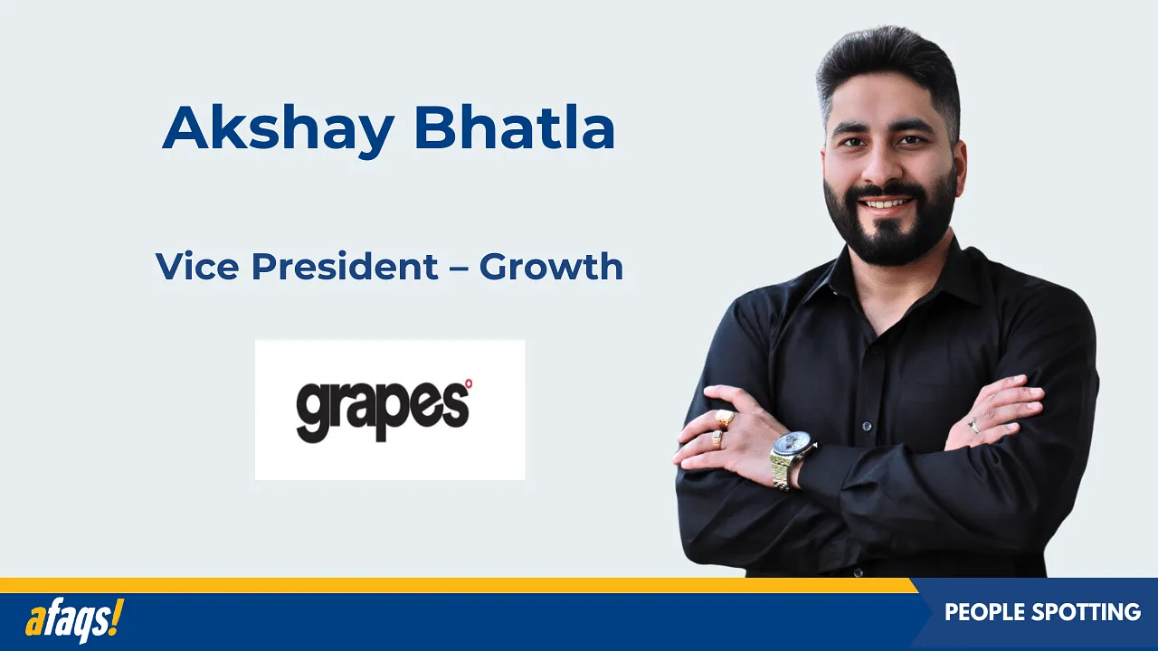 Grapes onboards Akshay Bhatla as vice president of growth
