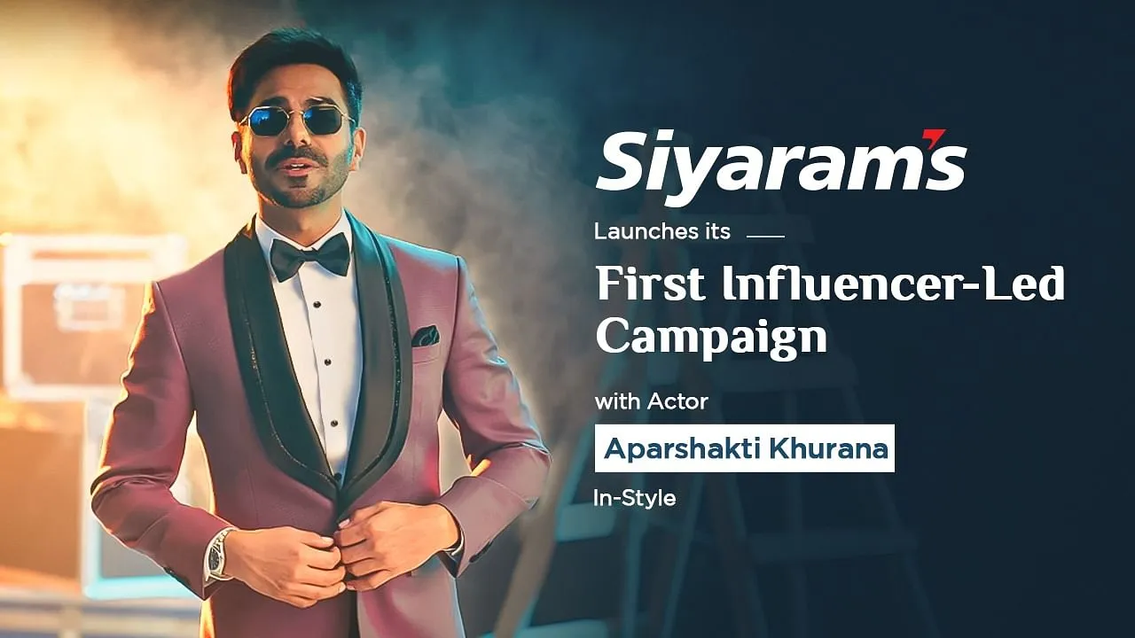Siyaram’s launches its first Influencer-led campaign ft. Aparshakti Khurana 