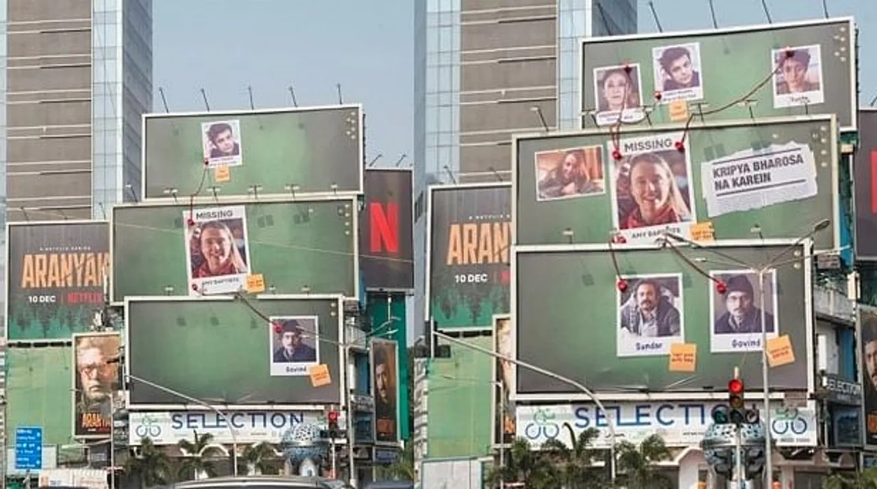 Characters of Netflix show ‘Aranyak’ revealed in a unique OOH campaign