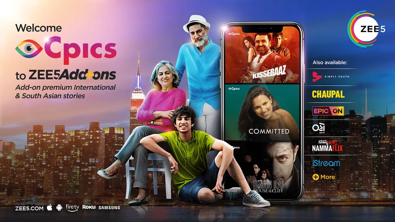 Zee5 Global expands its South Asian content offerings in the USA by introducing Cpics