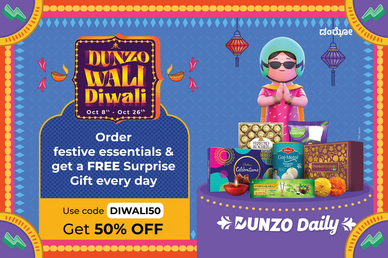 Celebrating ‘Dunzo Wali Diwali’, India’s First and Biggest Gifting Festival
