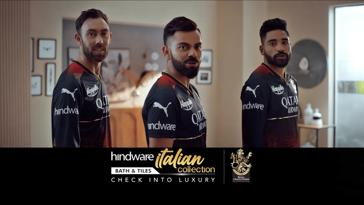 Hindware's New TVC campaign ‘5 Star Hotel Like Bathrooms’ ft. cricket stars from Punjab Kings and Royal Challengers Bangalore