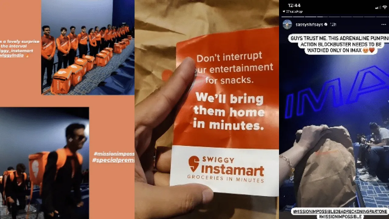 Swiggy Instamart’s secret agent delivers snacks at Mission Impossible exclusive premiere 