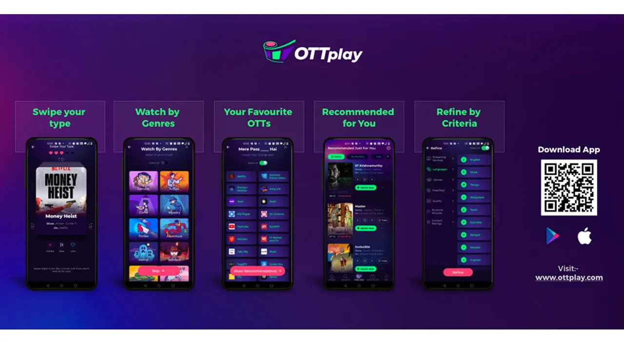 Right swipe your favourite movies & find “the one” for you on OTTplay