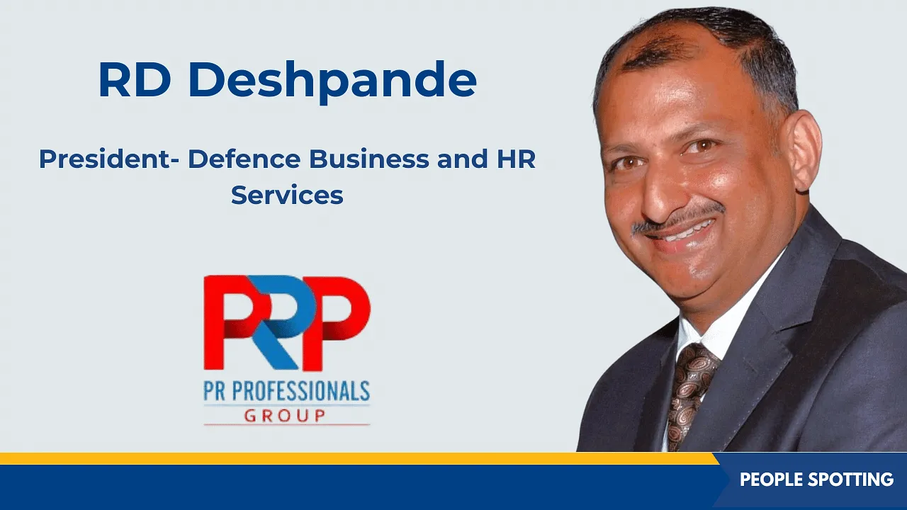 WinCo RD Deshpande joins PR Professionals as president of defence business and HR services